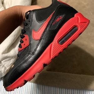 Air Max 90s, size 5.5,red and black,used, nikes
